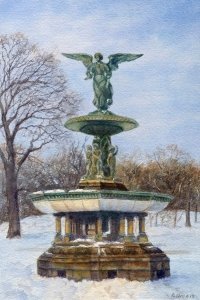 Arlene Robins new york artist Bethesda Fountain